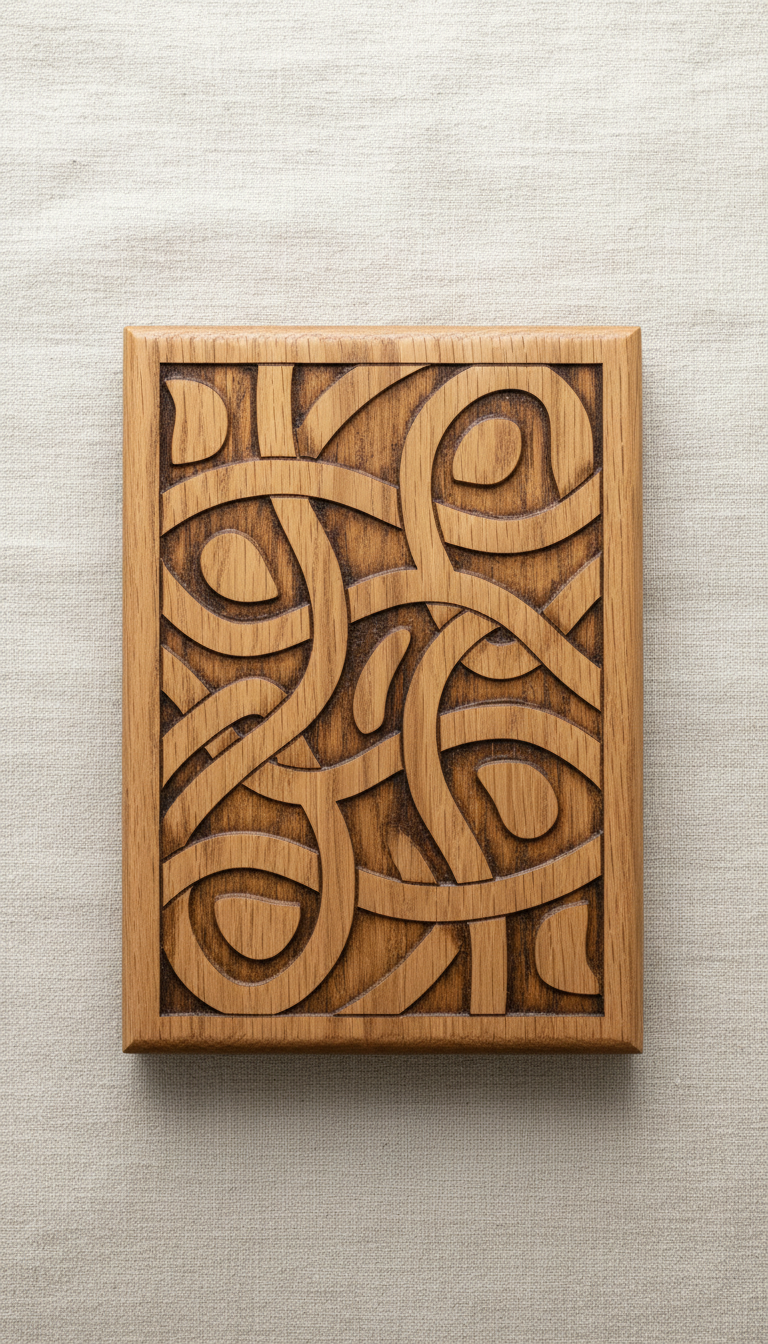 Laser-Engraved Oak Plaque