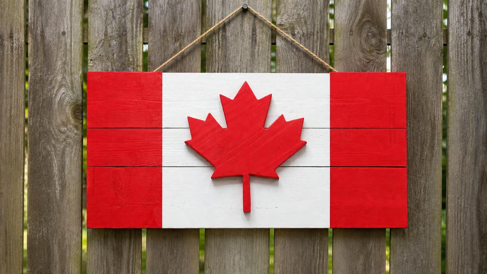 Canada flag 3D Classic Wooden Canadian Flag