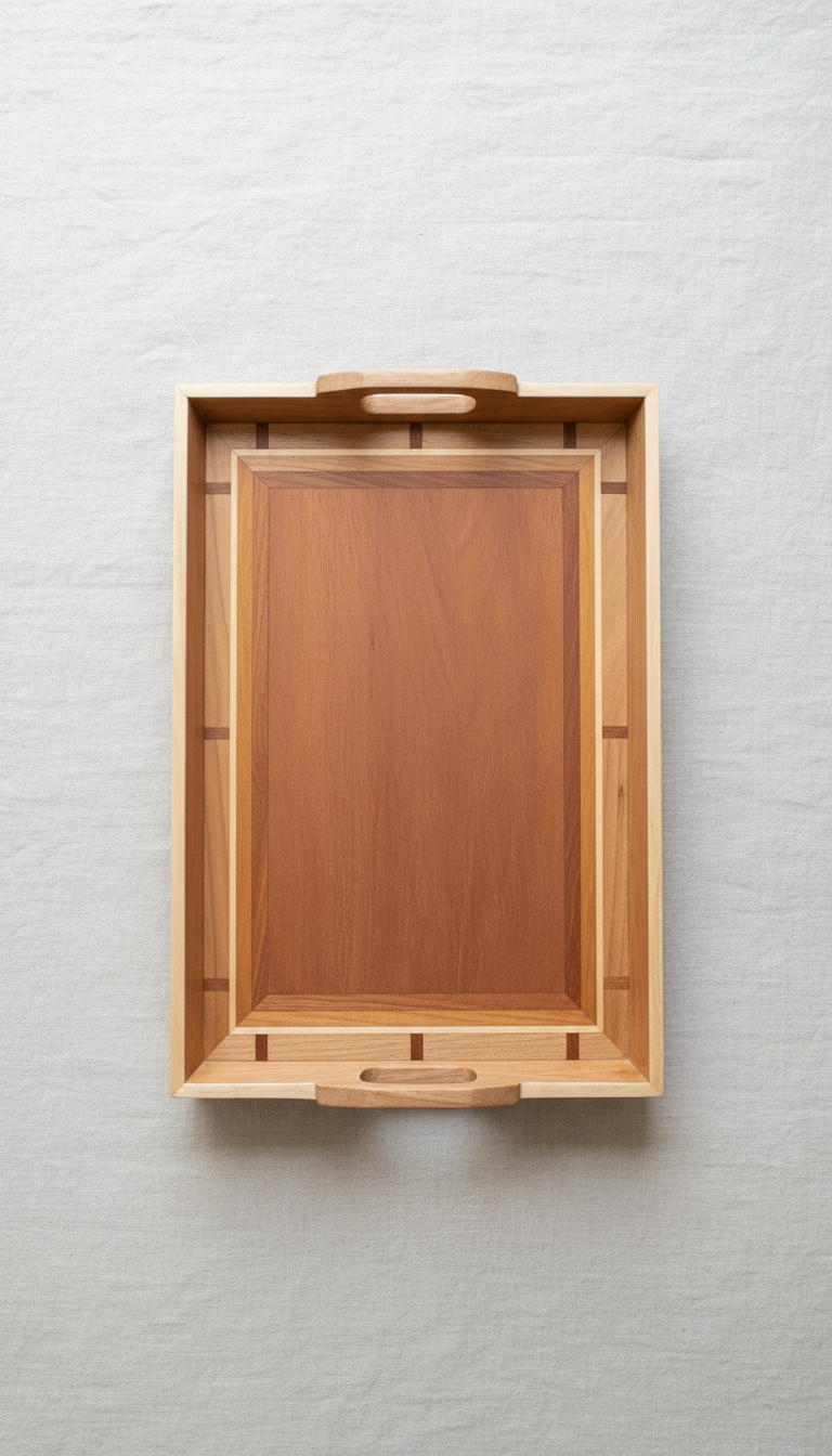 Handcrafted Wooden Serving Tray