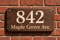 Personalized Wooden Address Sign | Custom House Number Sign | Rustic Home Décor | Handmade Housewarming Gift